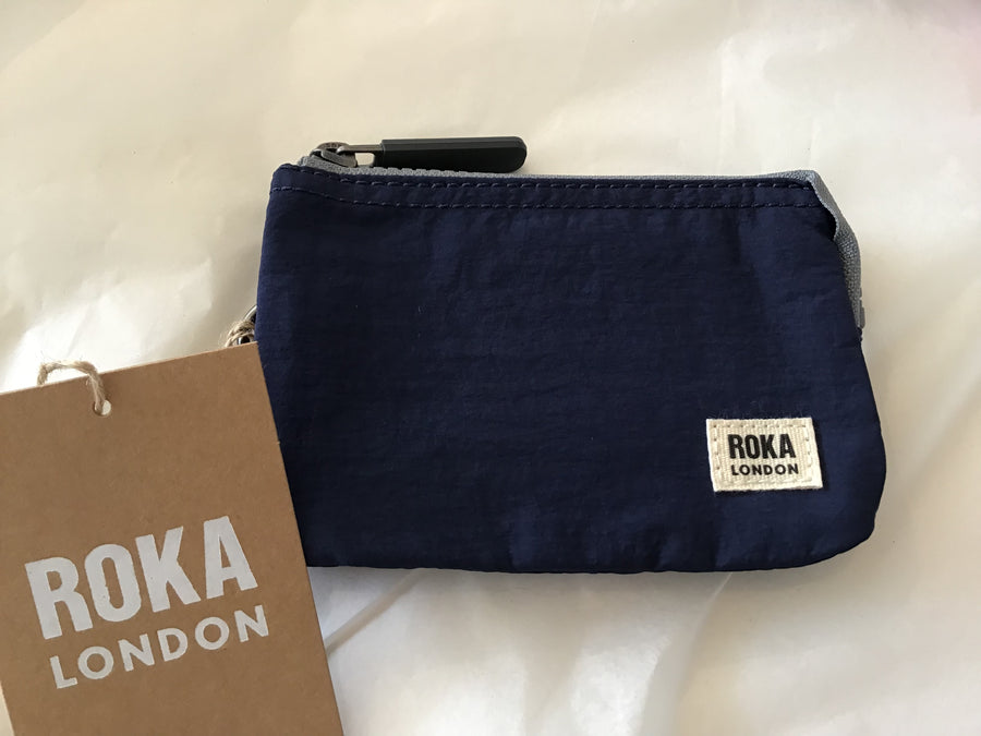 Roka Carnaby Taslon Small Wallet Indigo