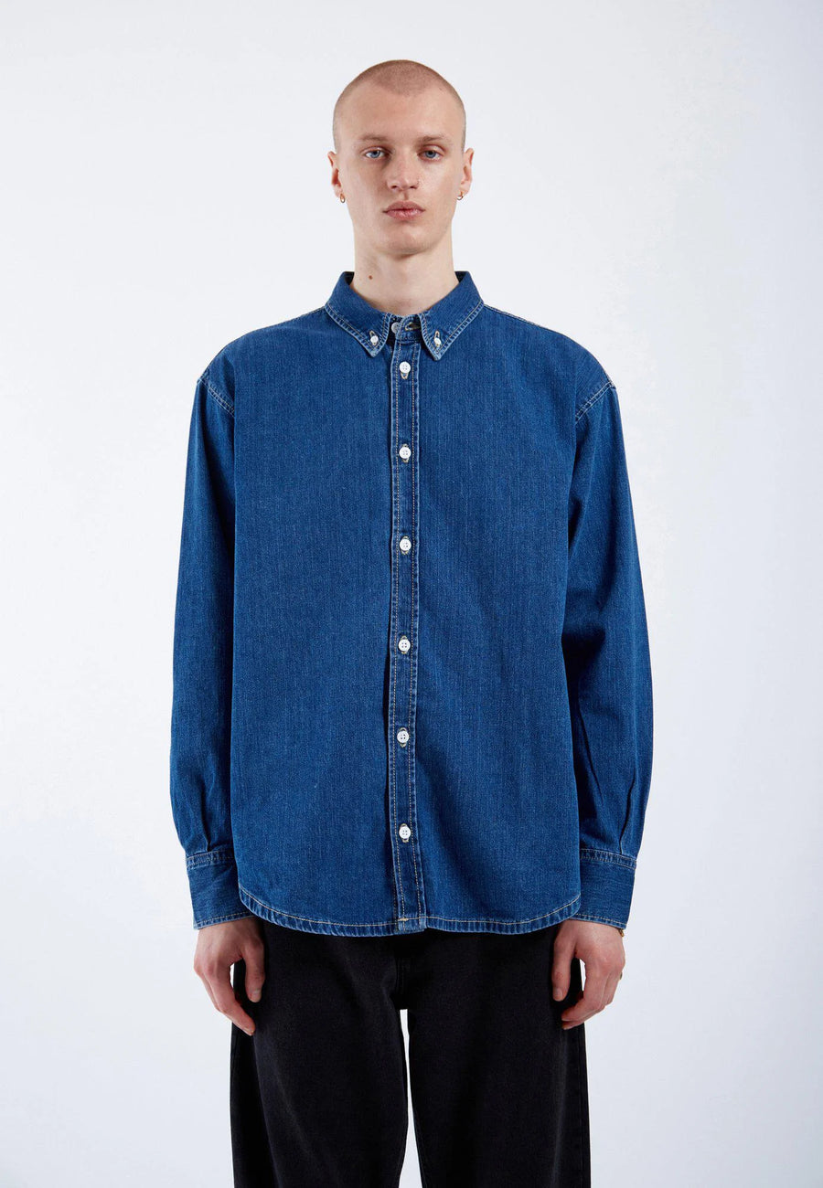 Dr Denim Ray Denim Shirt Mid Retro