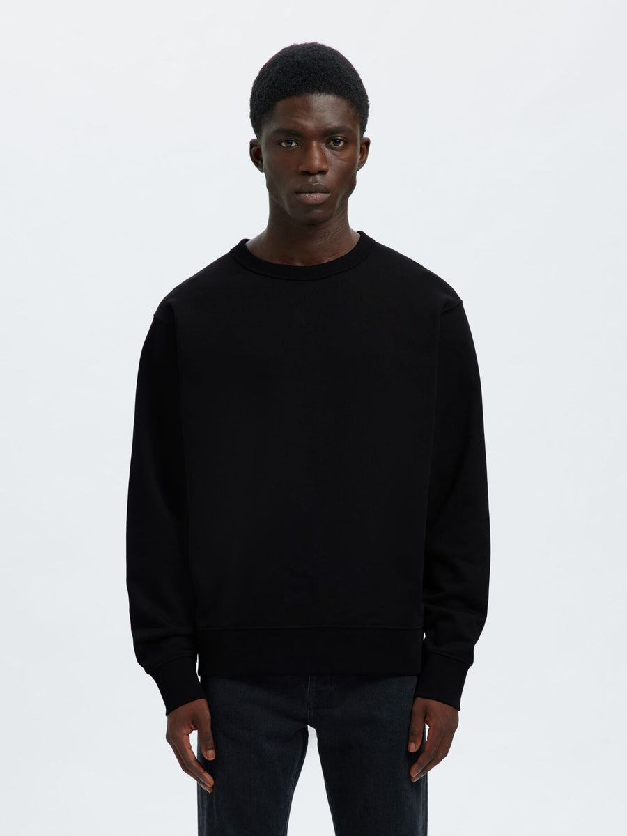 Selected Homme Relax Luke Sweater Crew Neck Black