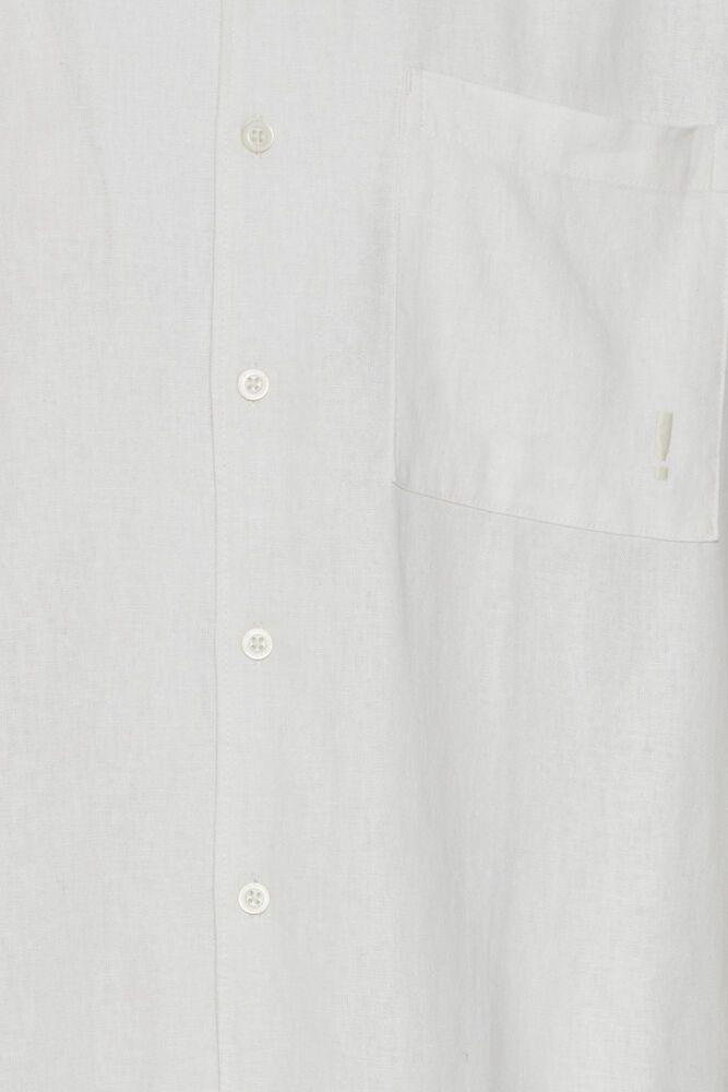 Solid Dallan Cuba Shirt White Linen Blend