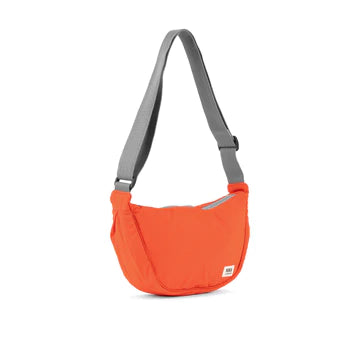 Roka London Farringdon Slouchy Underarm Bag Crossbody Tangerine