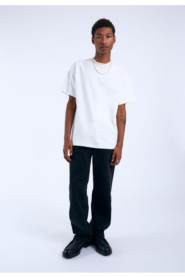 Dr Denim Trooper T-Shirt White Cotton