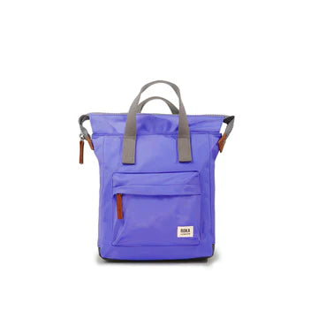 Roka Bantry B Small Simple Purple Recycled Nylon Backpack Bag Rucksack