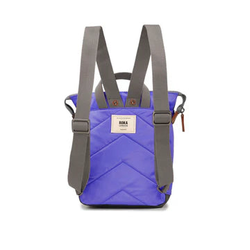 Roka Bantry B Small Simple Purple Recycled Nylon Backpack Bag Rucksack