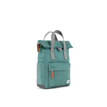 Roka Canfield B Medium Sage Recycled Nylon Roll Top Backpack Bag Rucksack