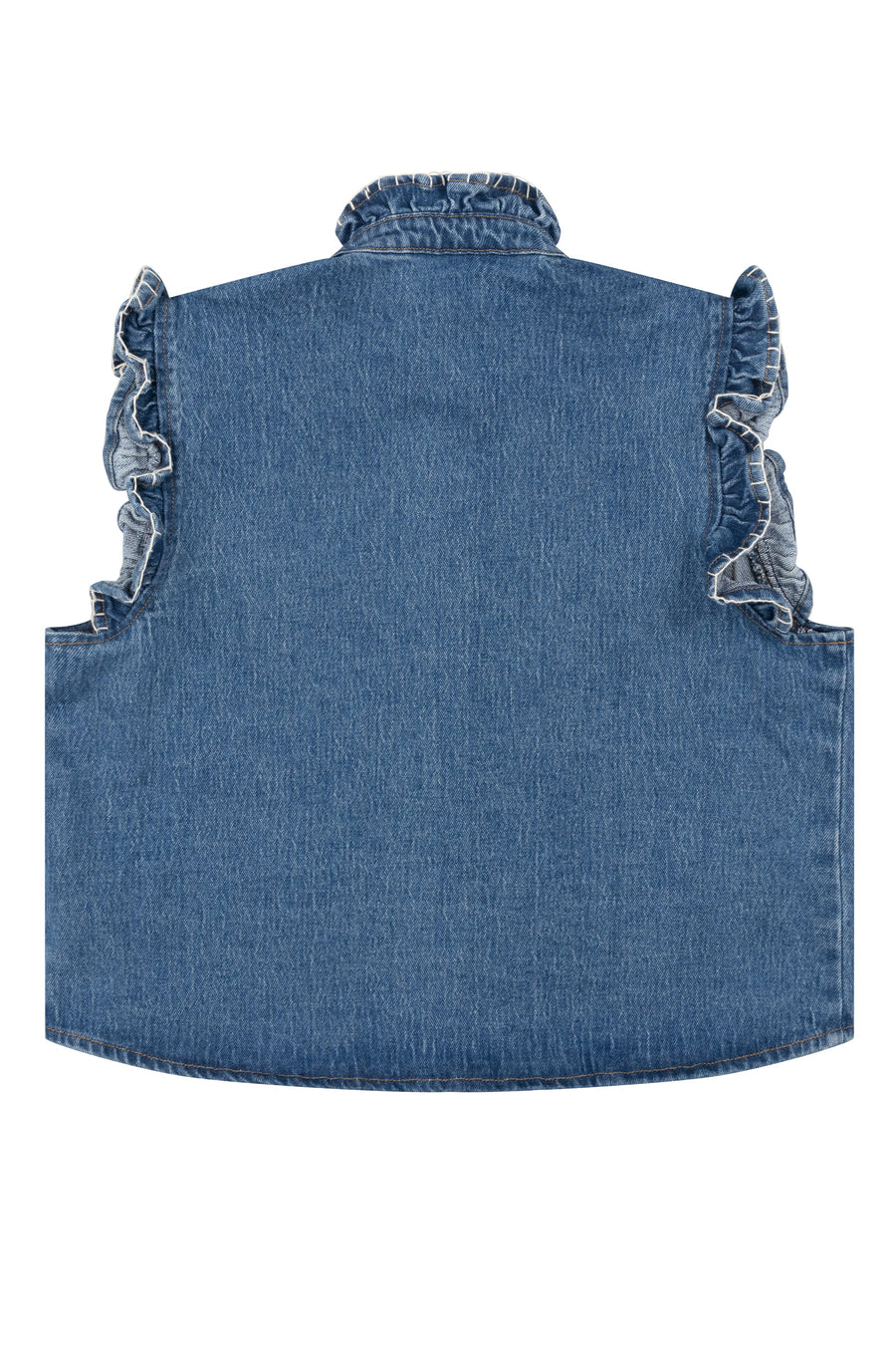 Seventy and Mochi Pablo Denim Waistcoat in Vintage Americana