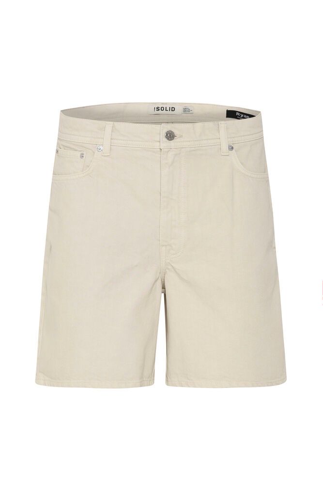 Solid Ryan Denim Shorts Oatmeal