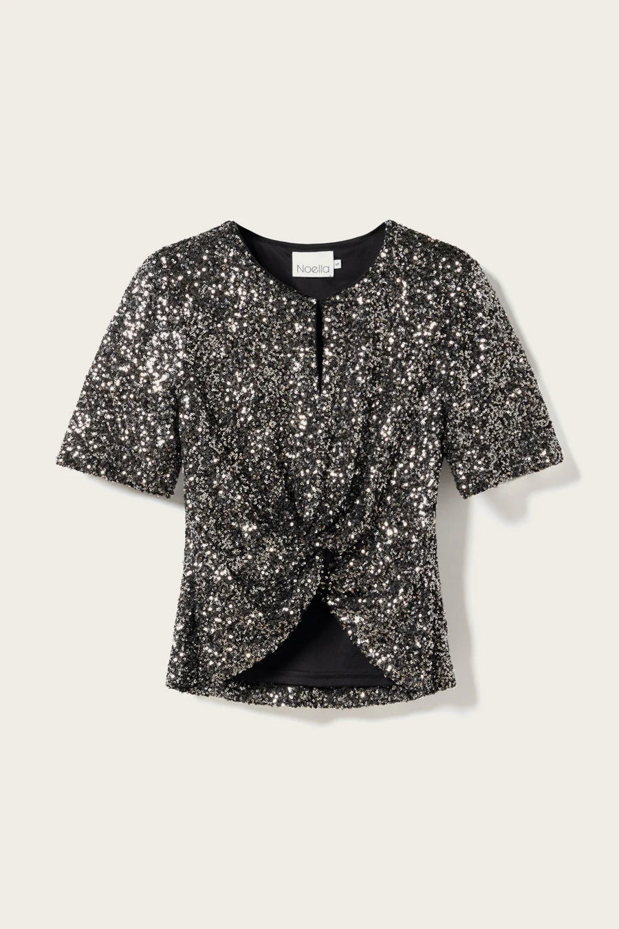 Noella Lemon Blouse Black Silver