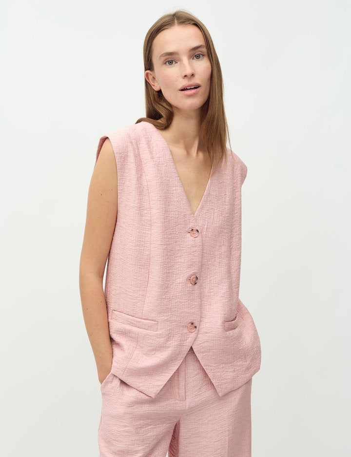 MbyM Frida Waistcoat Pink Melange Vest
