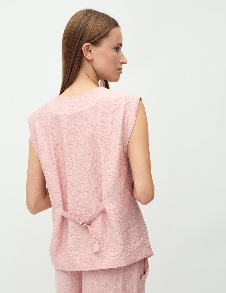 MbyM Frida Waistcoat Pink Melange Vest