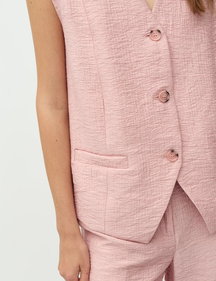 MbyM Frida Waistcoat Pink Melange Vest
