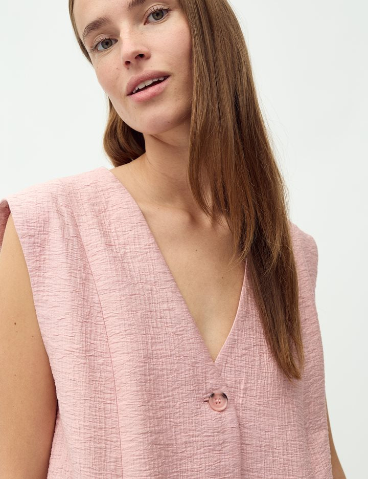 MbyM Frida Waistcoat Pink Melange Vest