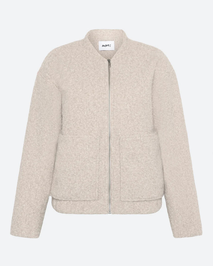 Moves Fran Bomber Silver Birch Taupe Beige