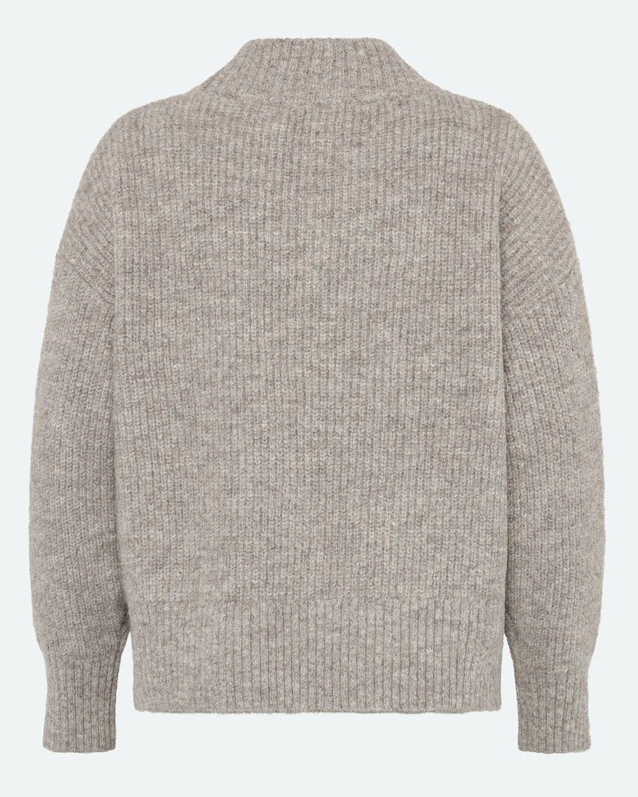 Moves Bine Jumper Knit in Fossil Taupe Beige