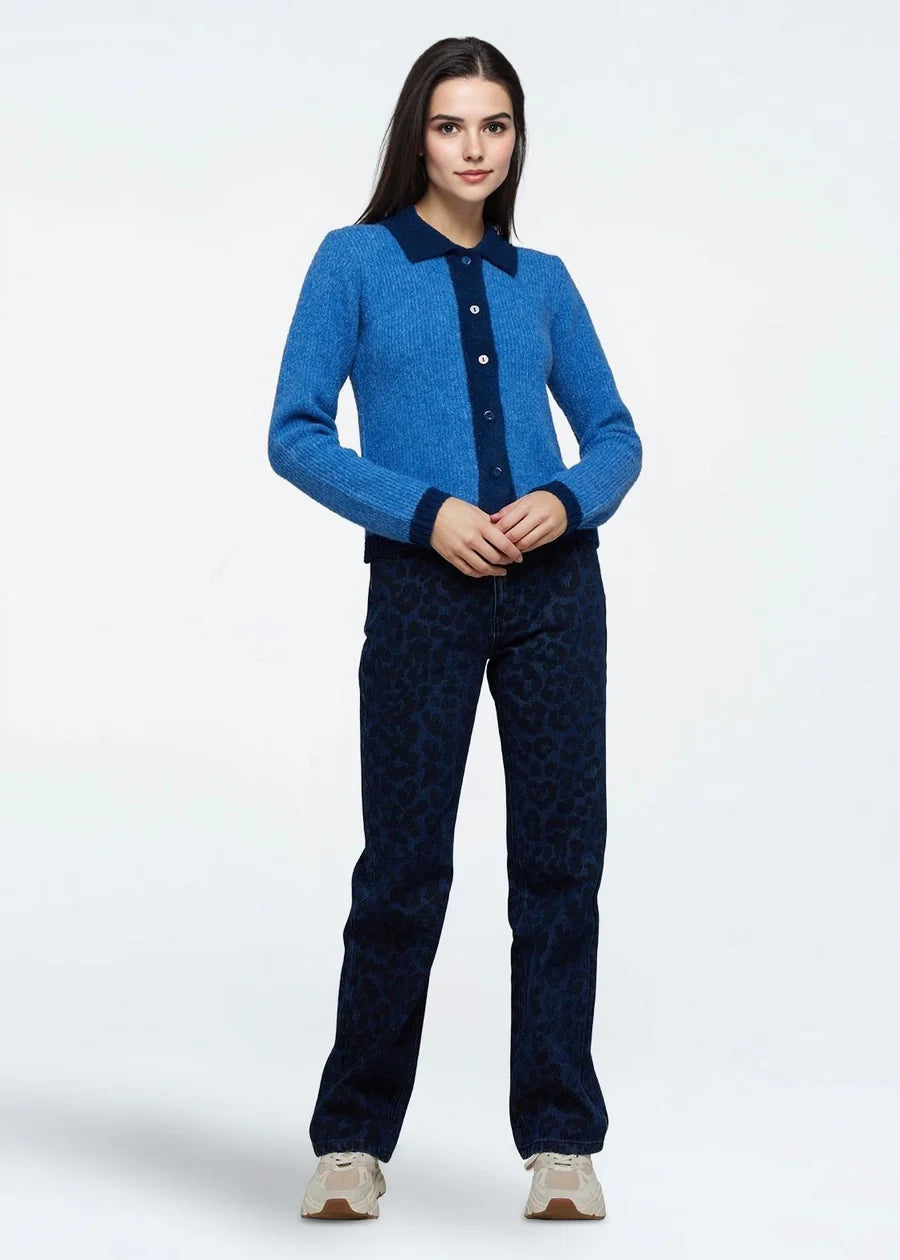 Moves Denna Cardigan Star Sapphire Blue