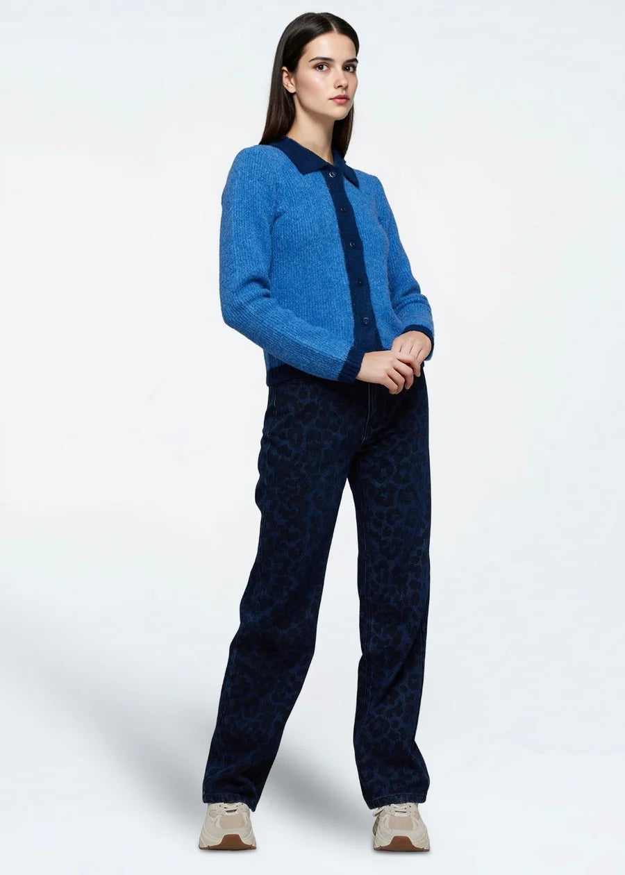 Moves Denna Cardigan Star Sapphire Blue