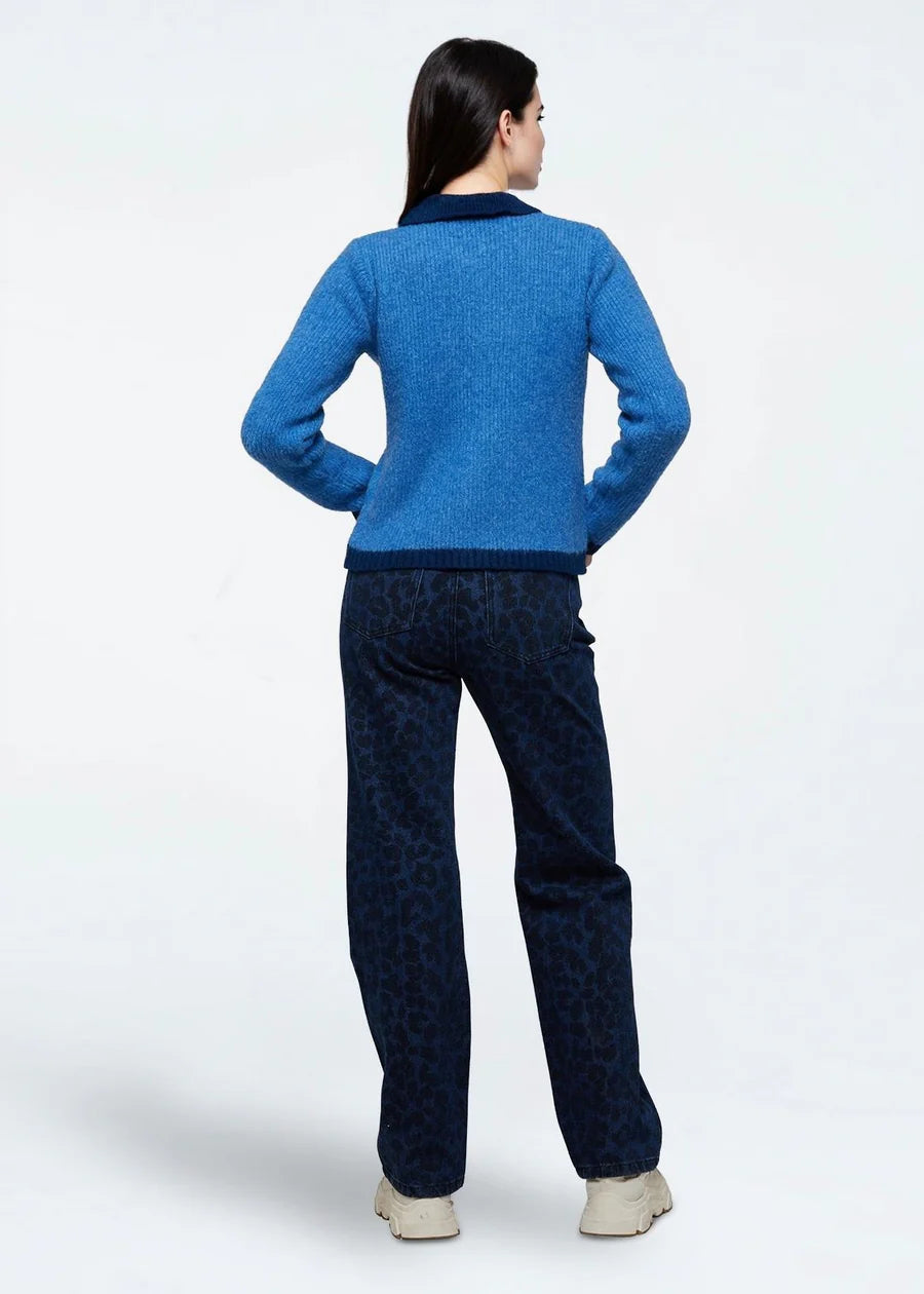 Moves Denna Cardigan Star Sapphire Blue