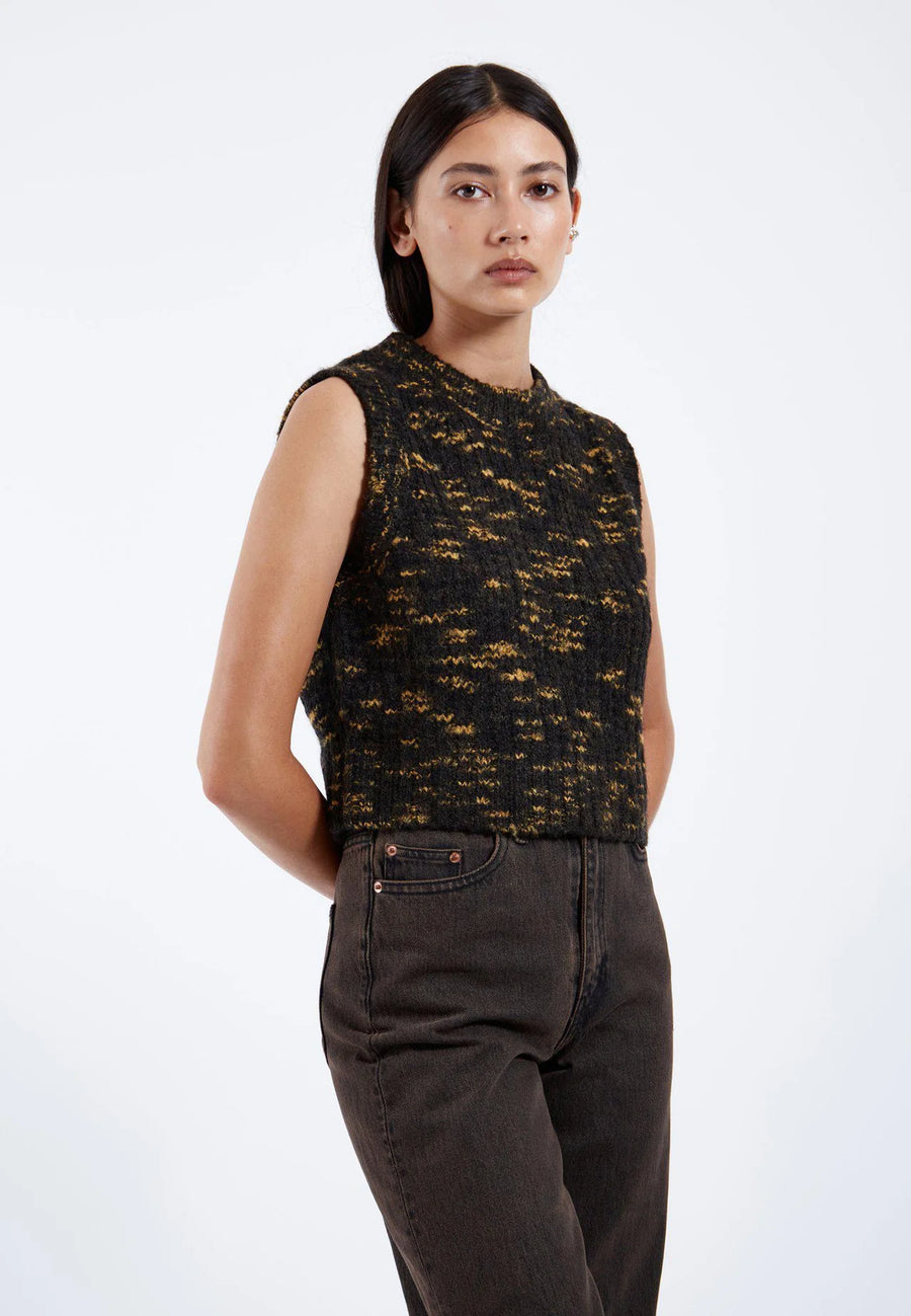 Dr Denim Mina Vest Space Black