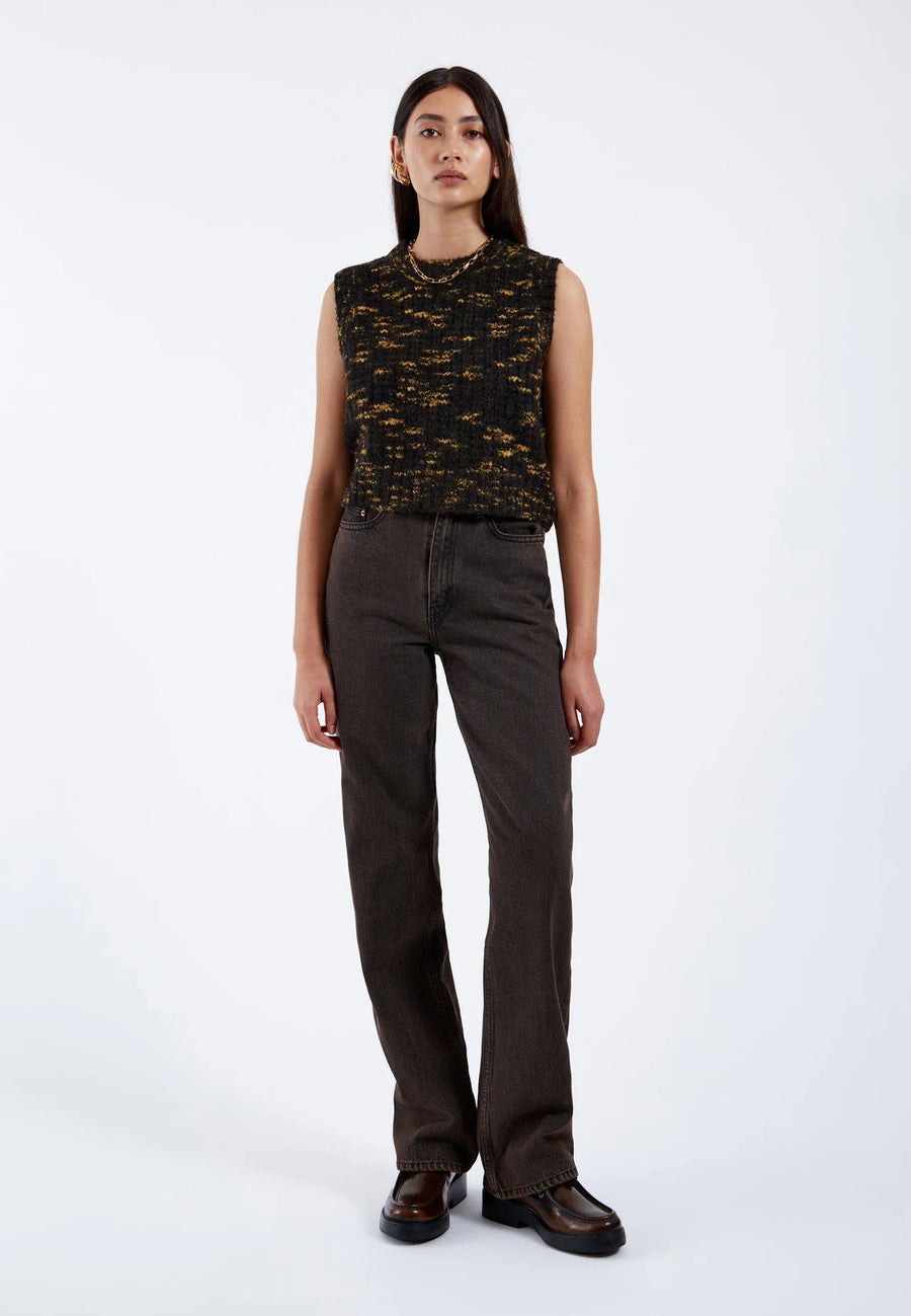 Dr Denim Mina Vest Space Black