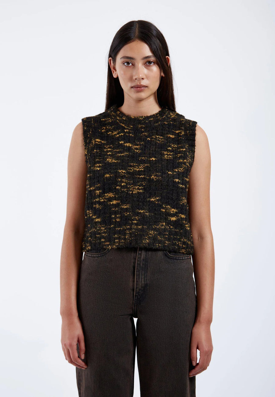 Dr Denim Mina Vest Space Black