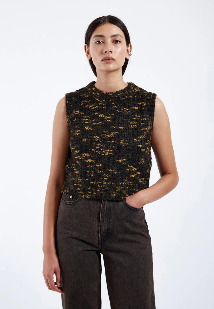 Dr Denim Mina Vest Space Black