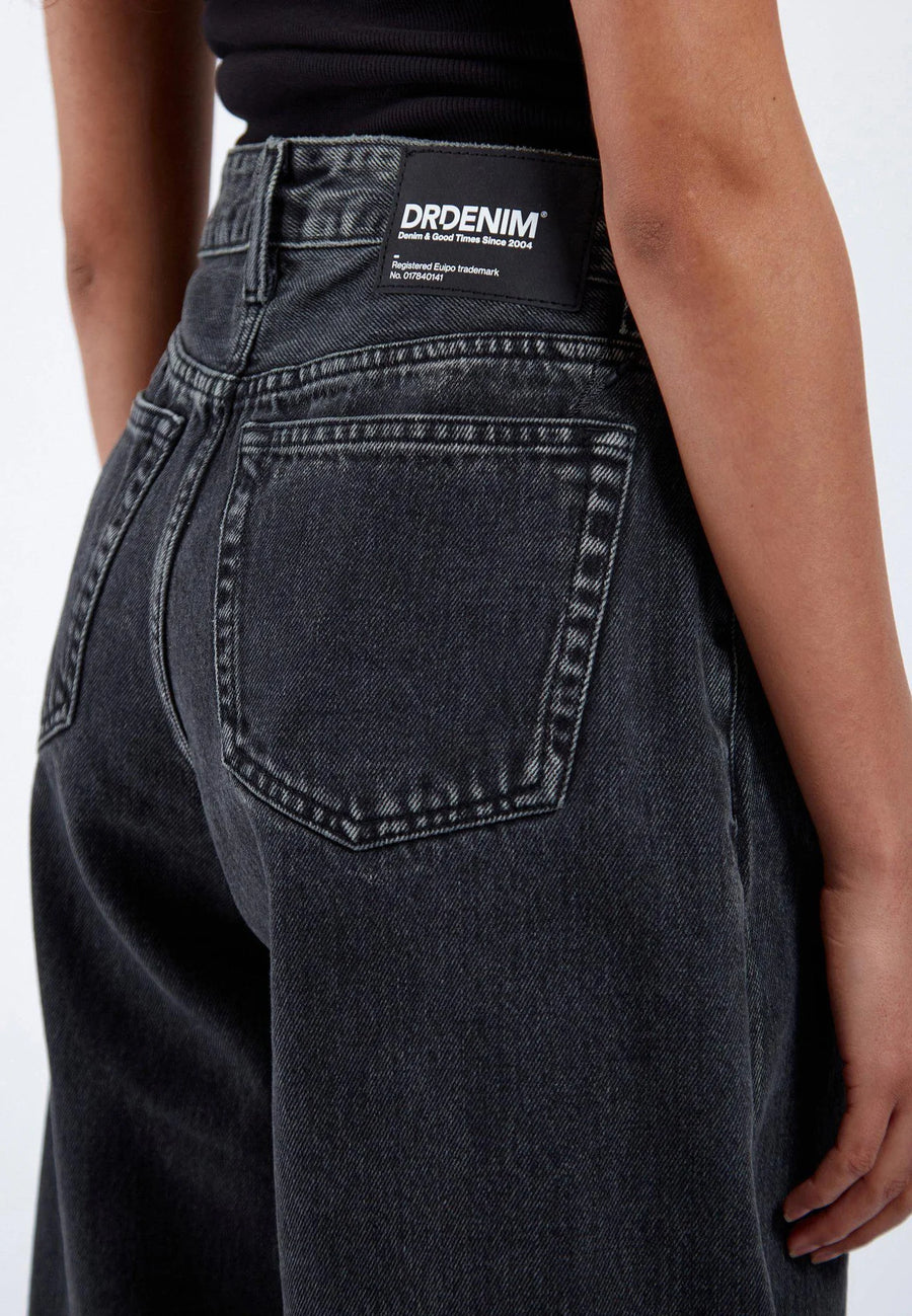 Dr Denim Nanci Aged Black