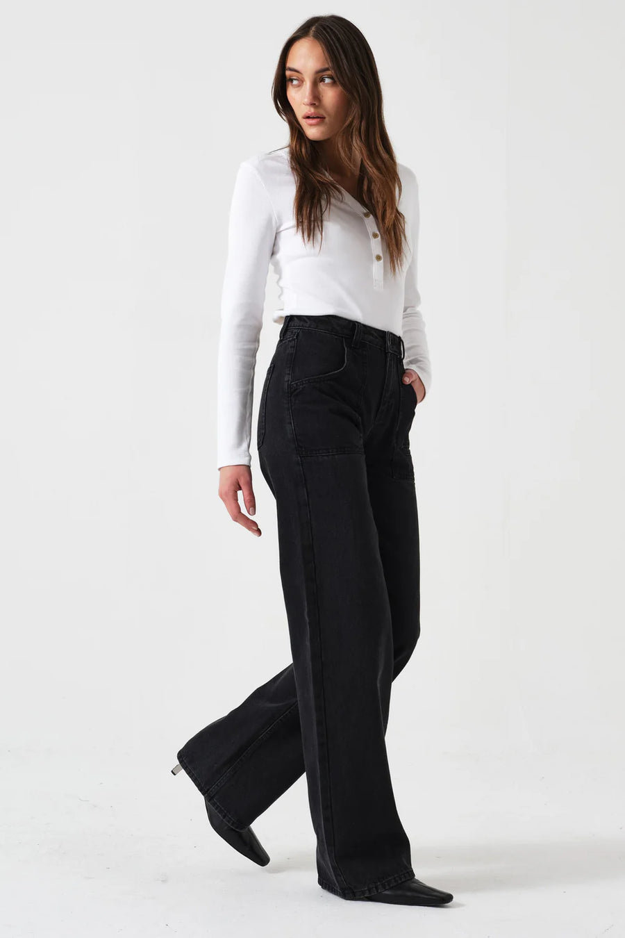 Seventy &. Mochi Eden Jeans Fairbanks Faded Black
