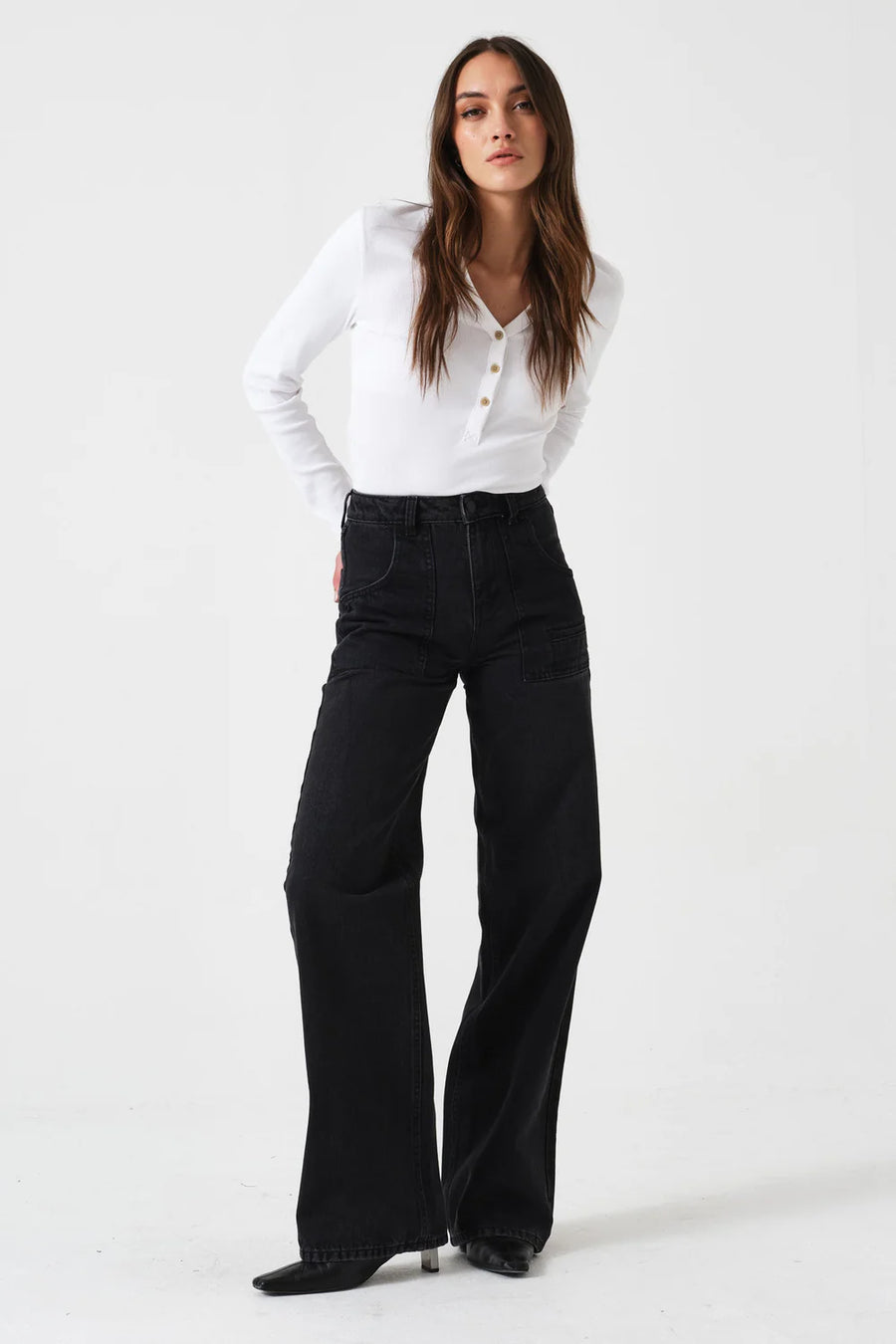 Seventy &. Mochi Eden Jeans Fairbanks Faded Black