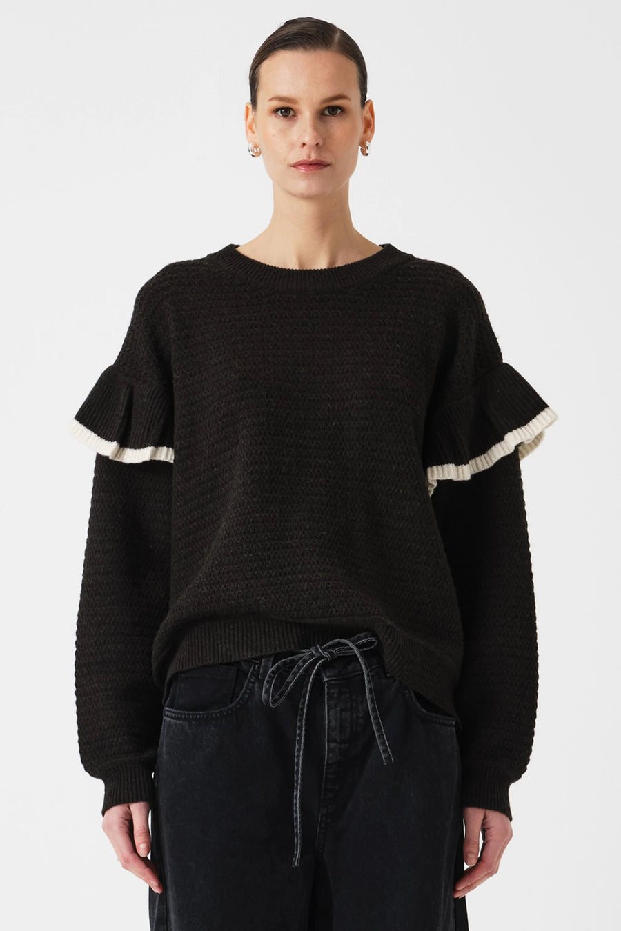 Seventy & Mochi Aria Jumper Knit Forest Green