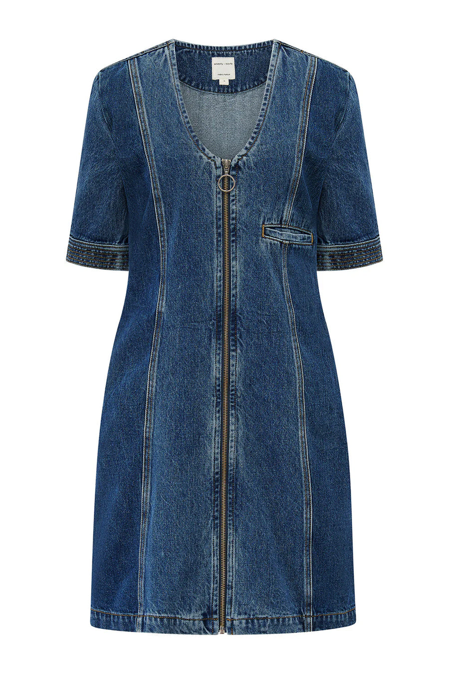 Seventy & Mochi Lea Mini Denim Dress
