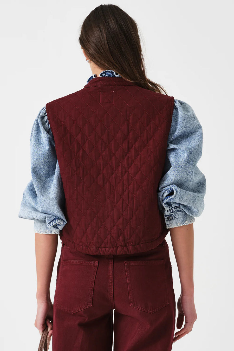 Seventy & Mochi Pablo Jacket Quilted Mulberry