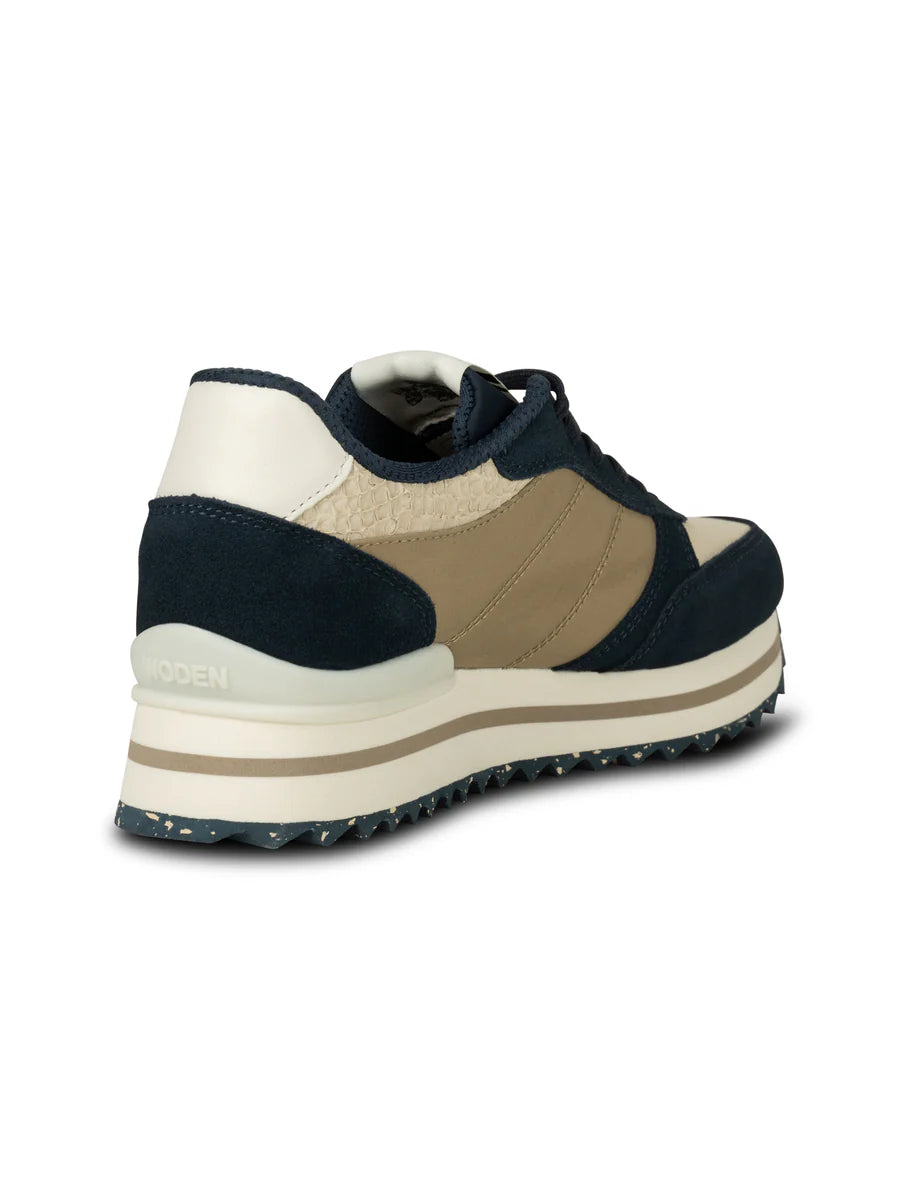 Woden Ronja Plateau Trainers-Navy Multi