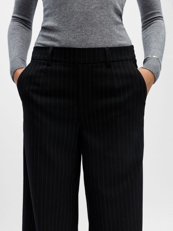Object Lisa Wide Pants Black/Grey