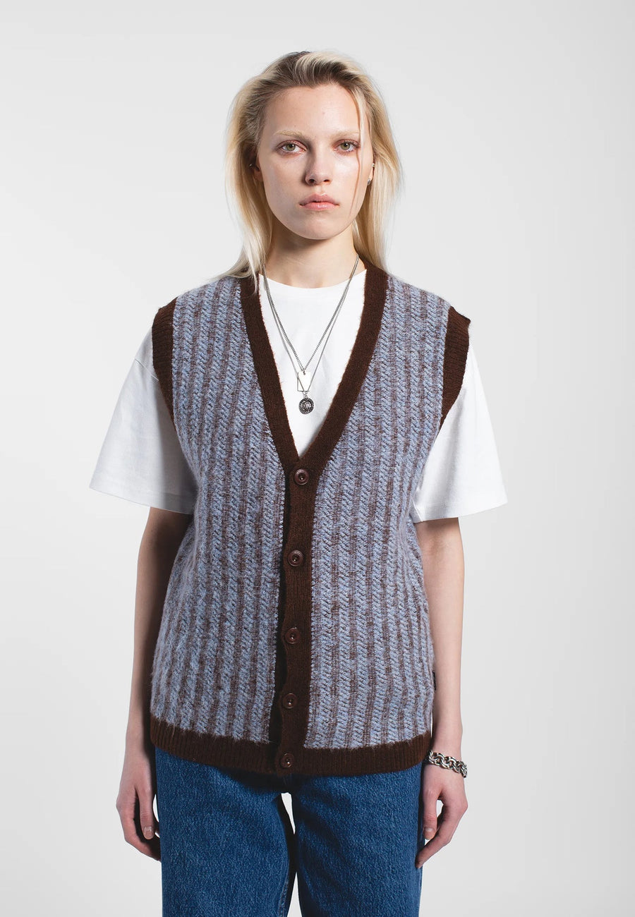 Dr Denim Bobby Vest Zen Blue Twine