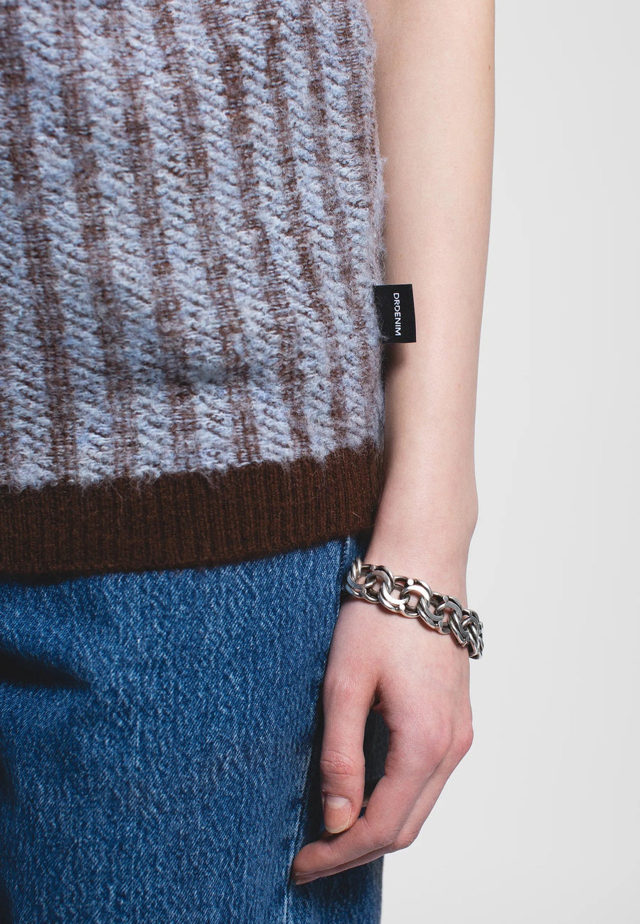 Dr Denim Bobby Vest Zen Blue Twine