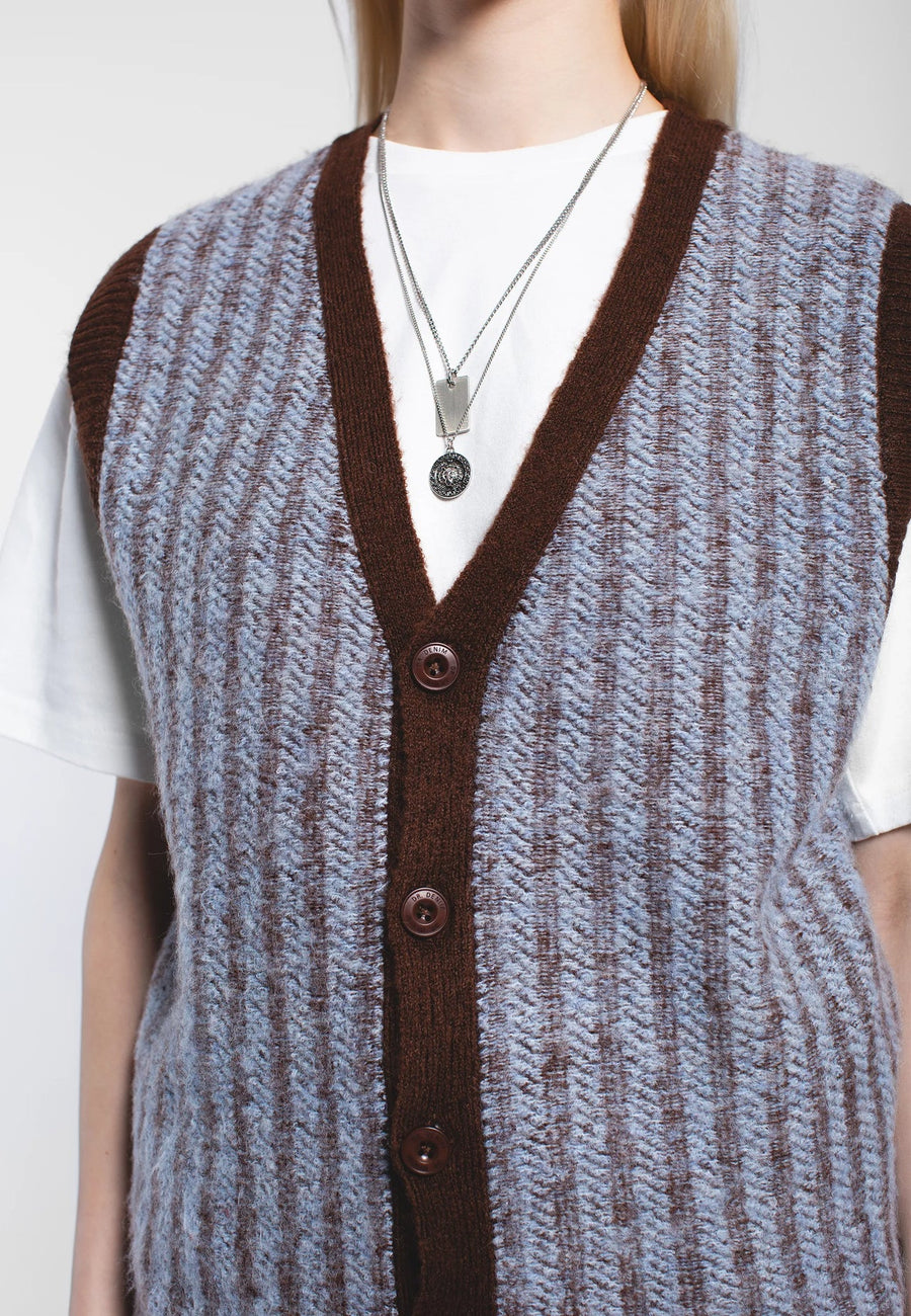 Dr Denim Bobby Vest Zen Blue Twine