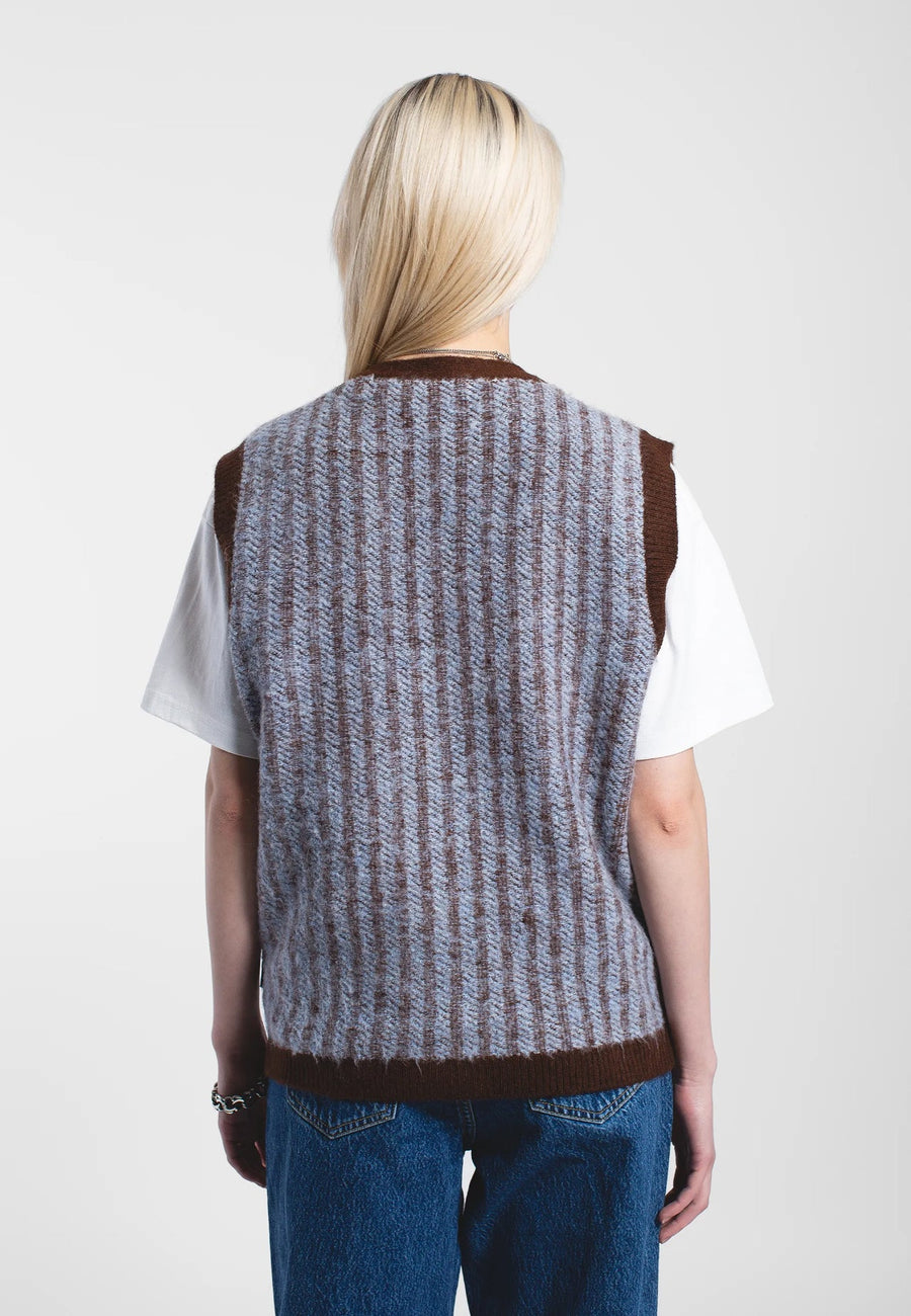 Dr Denim Bobby Vest Zen Blue Twine