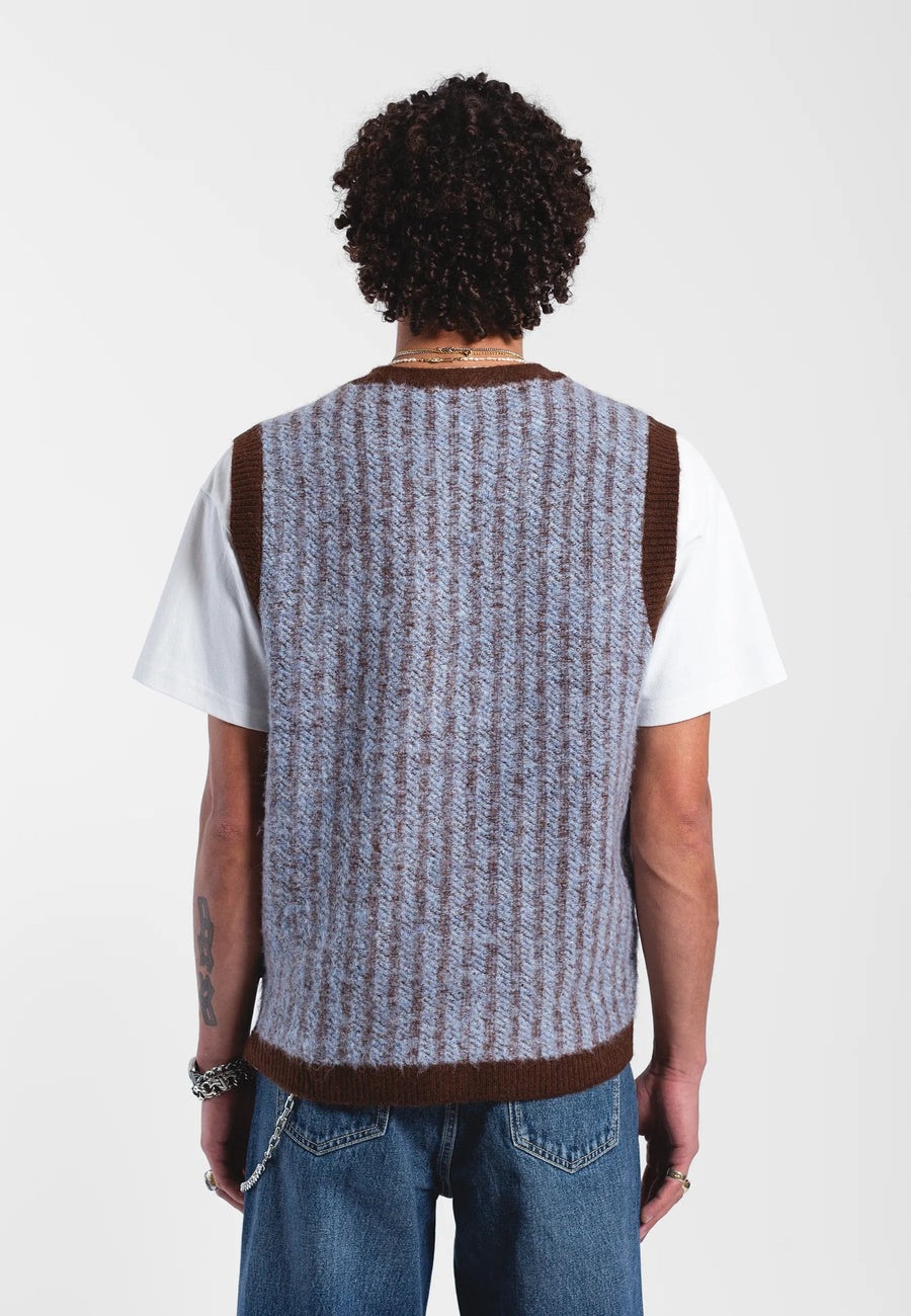 Dr Denim Bobby Vest Zen Blue Twine