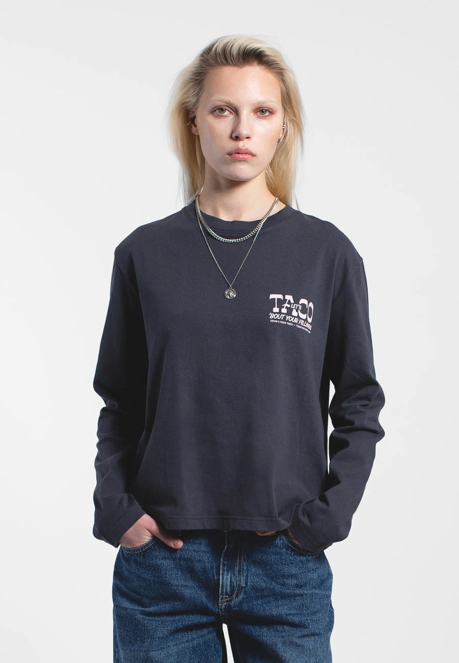 Dr Denim Kath Long Sleeve Asphalt Taco
