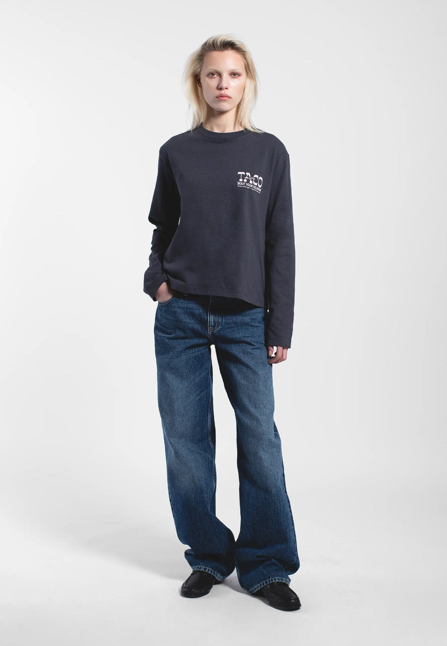 Dr Denim Kath Long Sleeve Asphalt Taco