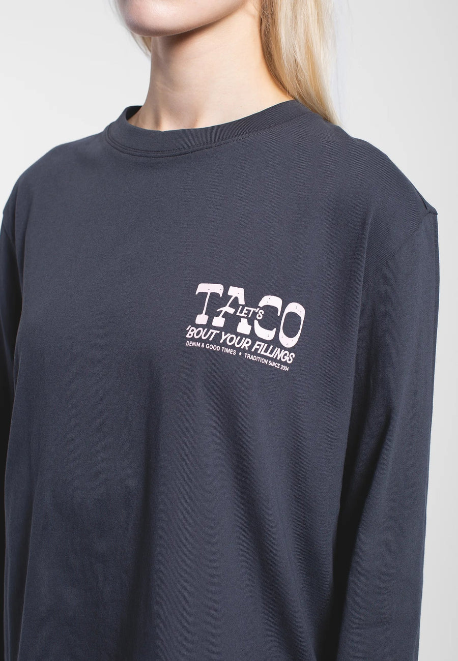 Dr Denim Kath Long Sleeve Asphalt Taco
