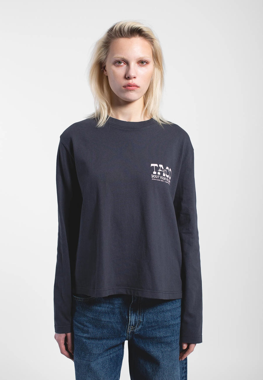 Dr Denim Kath Long Sleeve Asphalt Taco