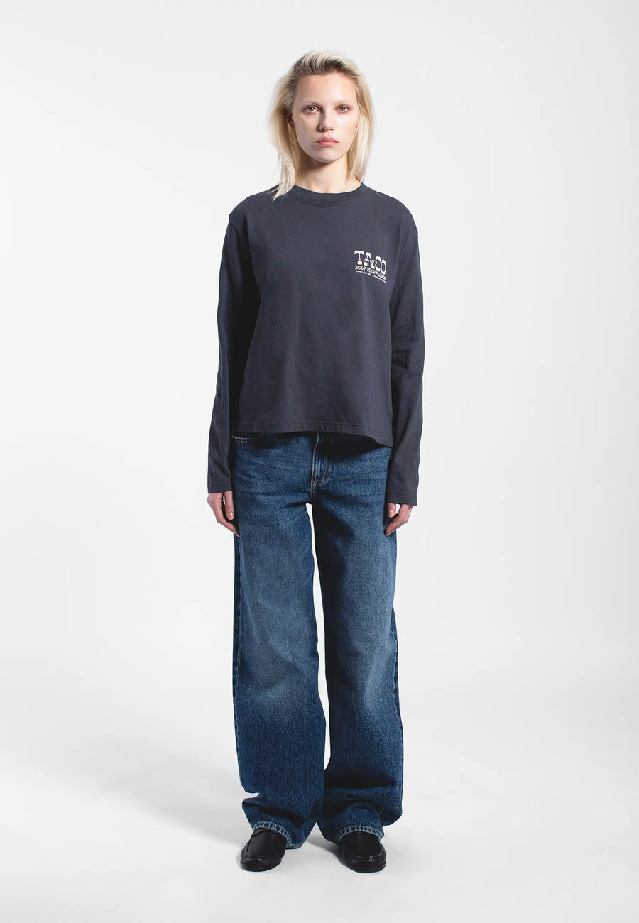 Dr Denim Kath Long Sleeve Asphalt Taco