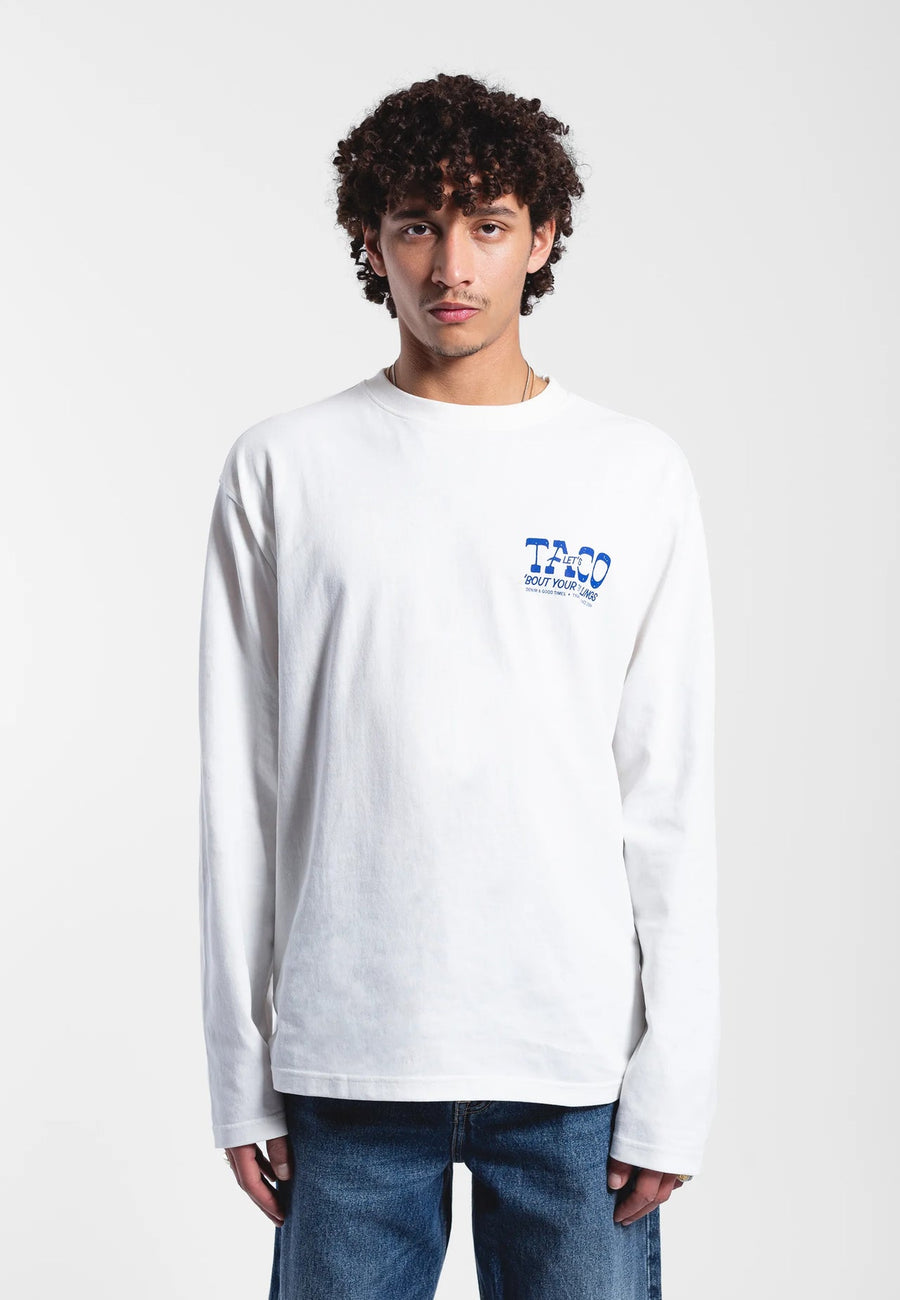 Dr Denim Caiden Long Sleeve Off White Taco