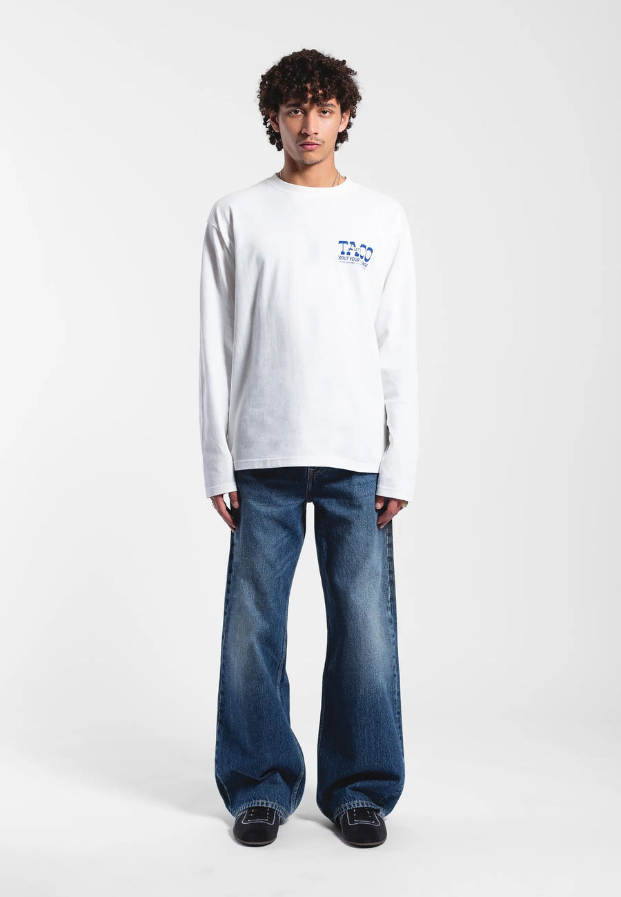 Dr Denim Caiden Long Sleeve Off White Taco