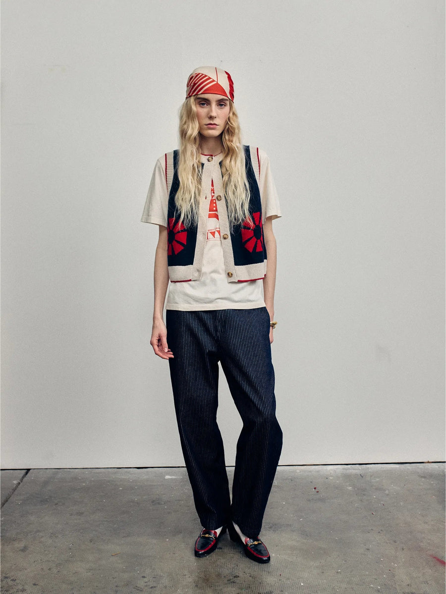 Bobo Choses Relaxed Fit Pinstripe Jeans