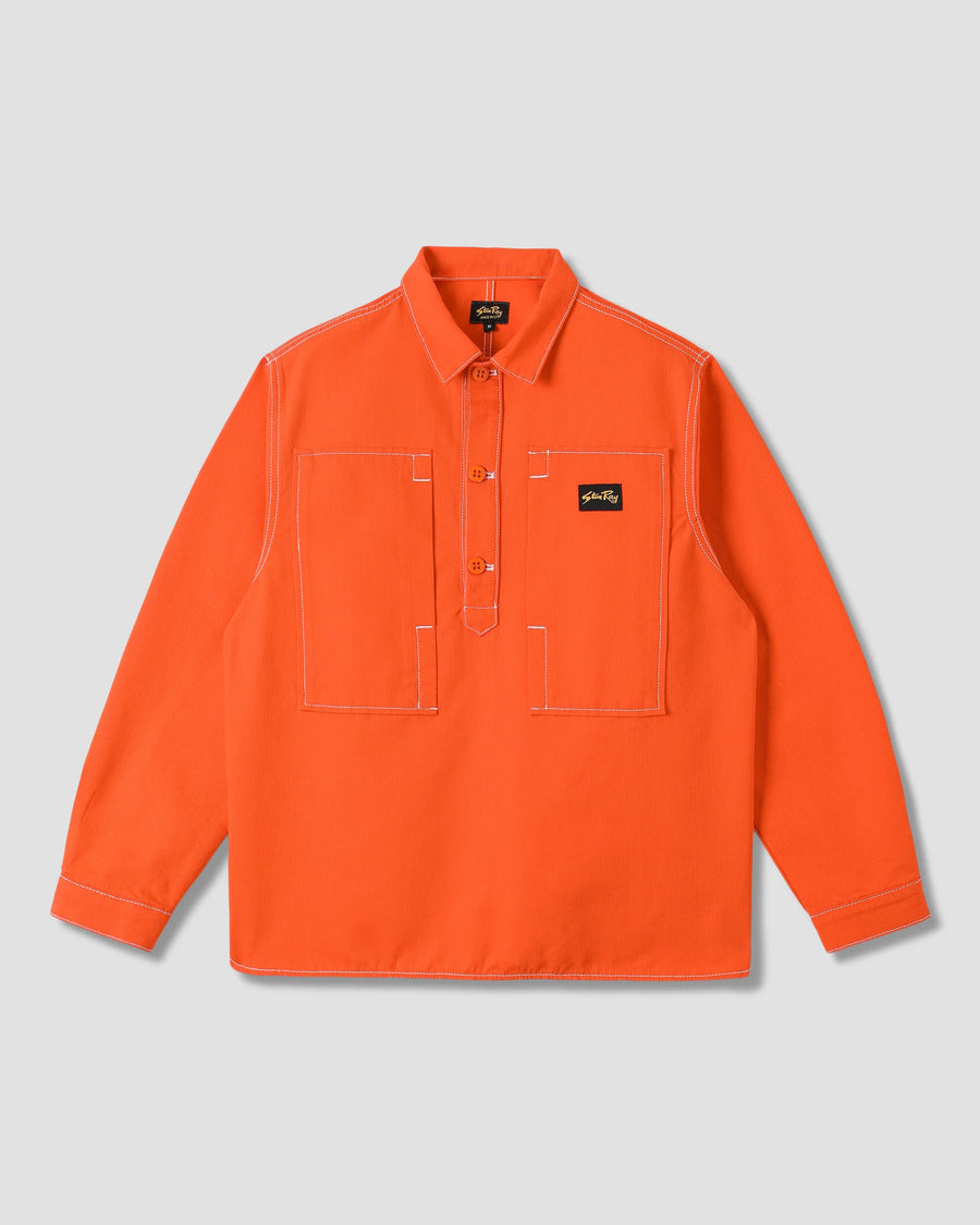 Stan Ray Painters Pop Over Shirt Faded Red