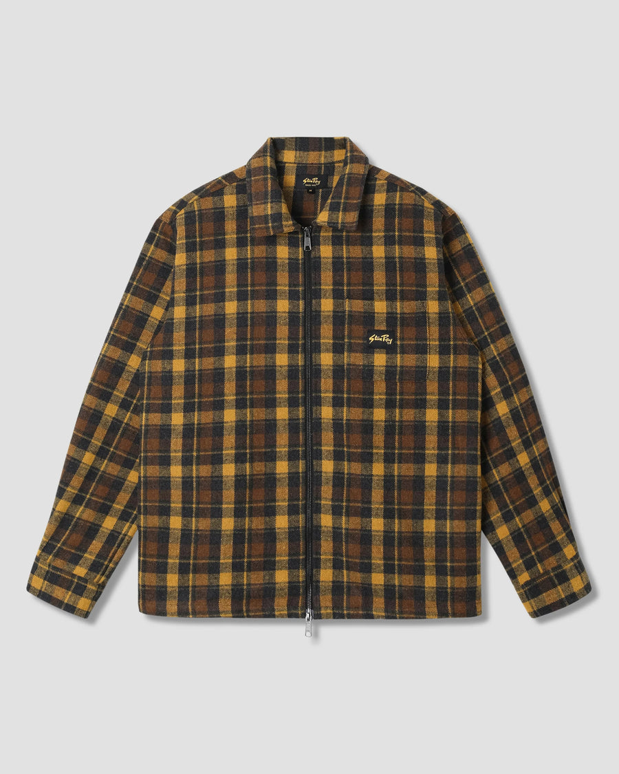 Stan Ray Zip Shirt Jacket Acorn Plaid Coat