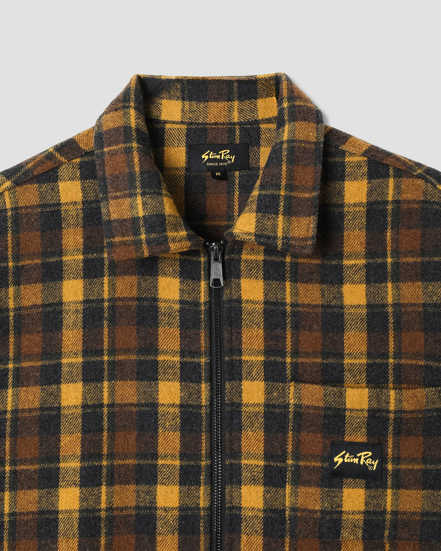 Stan Ray Zip Shirt Jacket Acorn Plaid Coat