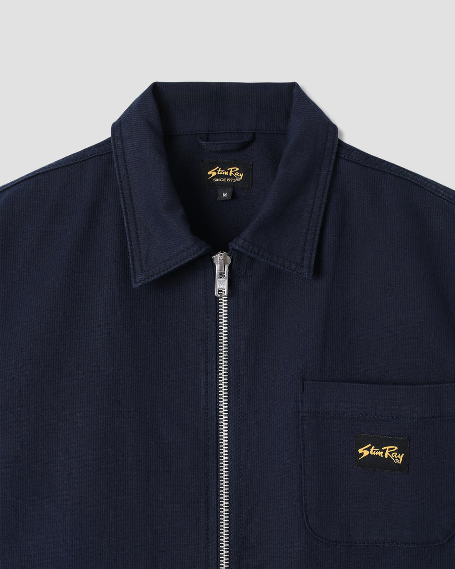 Stan Ray Zip Shirt Navy Bedford